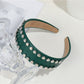 Gifty - PU Double Row Studded Geometric Headband