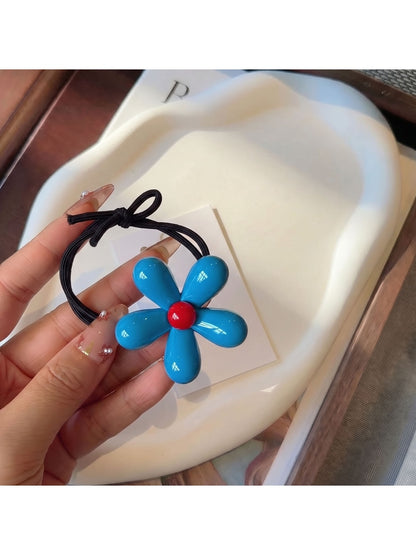 Gifty - Simple Five Petal Decorative Floral Hair Tie