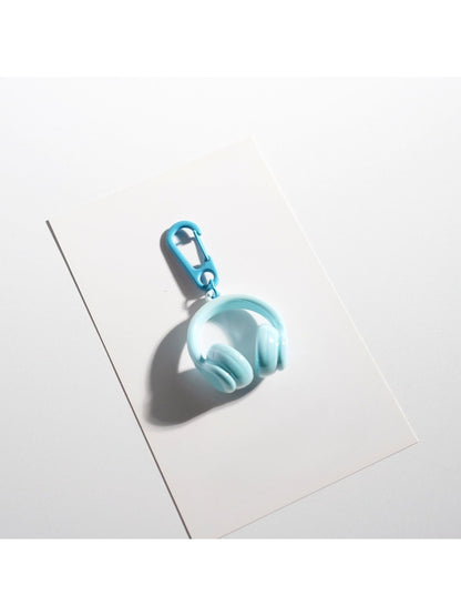 Keypus - Solid Color Headphone Shaped Keychain