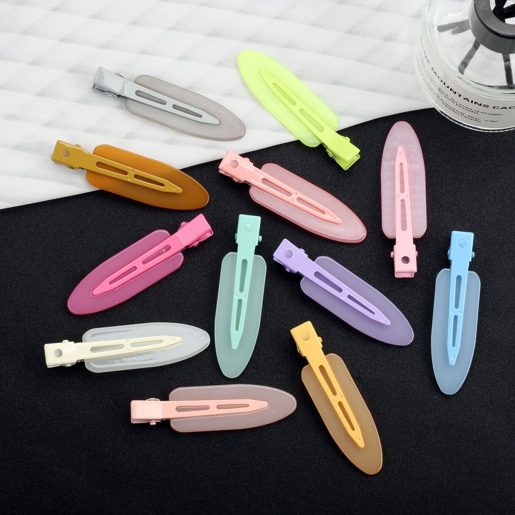 Beau - Solid Color Jelly Color Creaseless Hair Clip