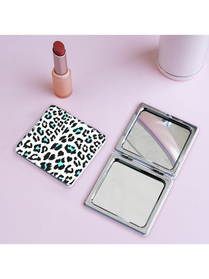 Mirroray - Colorful Leopard Print Folding Makeup Mirror