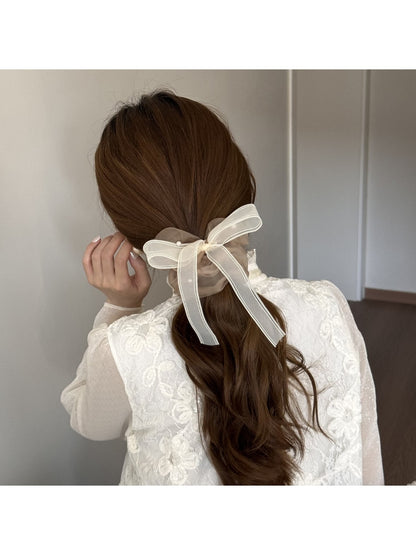 Gifty - Ribbon Bow High Elastic Scrunchie