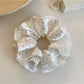 Gifty - White Lace Scrunchie Hair Tie