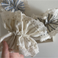 Gifty - Striped Lace Double Layer Hair Scrunchie