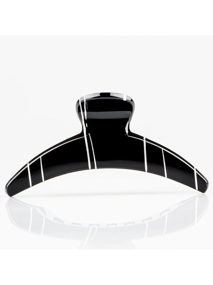 Beau - Minimalist Striped Crescent Hair Claw Clip