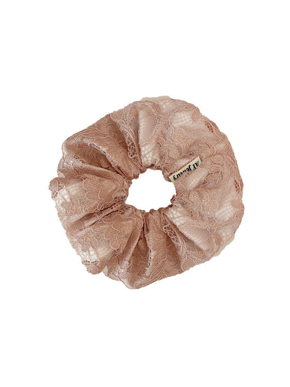 Gifty - Spring Hollow Embroidery Scrunchie Hair Tie