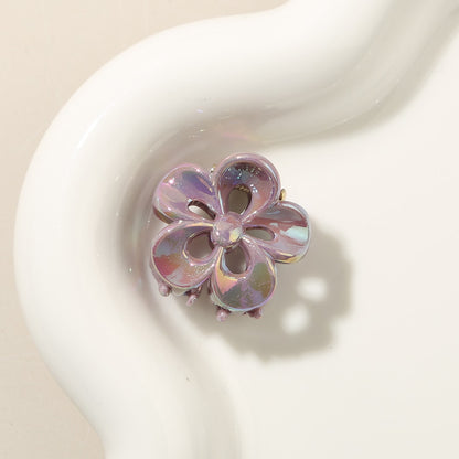 Beau - Iridescent Openwork Petal Flower Claw Clip