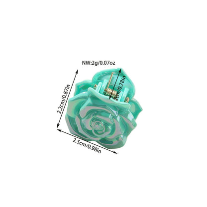 Beau - Sweet Rose Flower Gloss Finish Hair Claw Clip