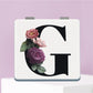 Mirroray - Floral Letter Print Folding Makeup Mirror