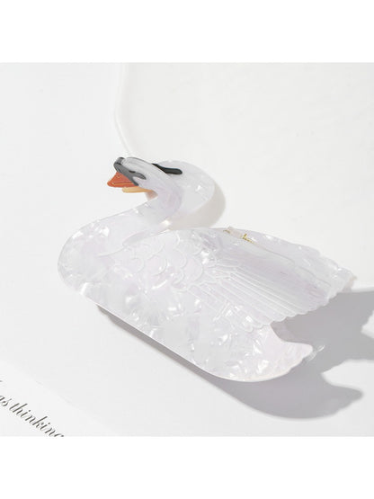 Beau - Adorable Swan Shaped Hair Claw Clip
