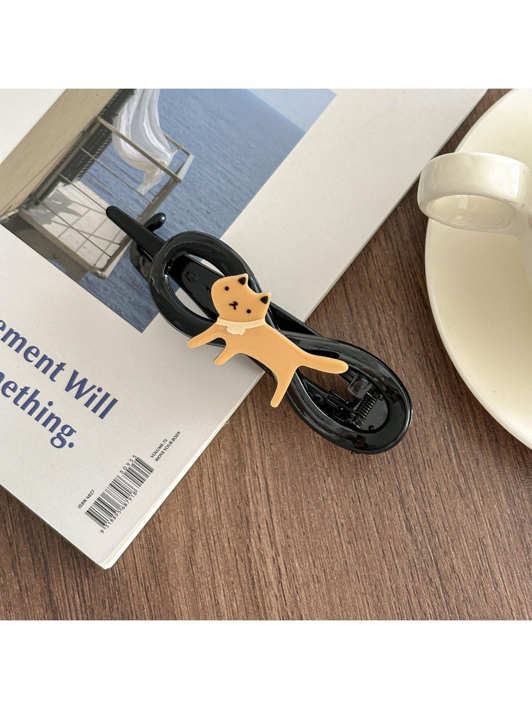 Beau - Cat Twisted Bar Hair Clip