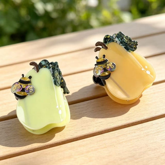 Beau - Sweet Style Pear Shape Acetate Claw Clip