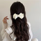 Beau - Polka Dot Bow Ponytail Banana Clip
