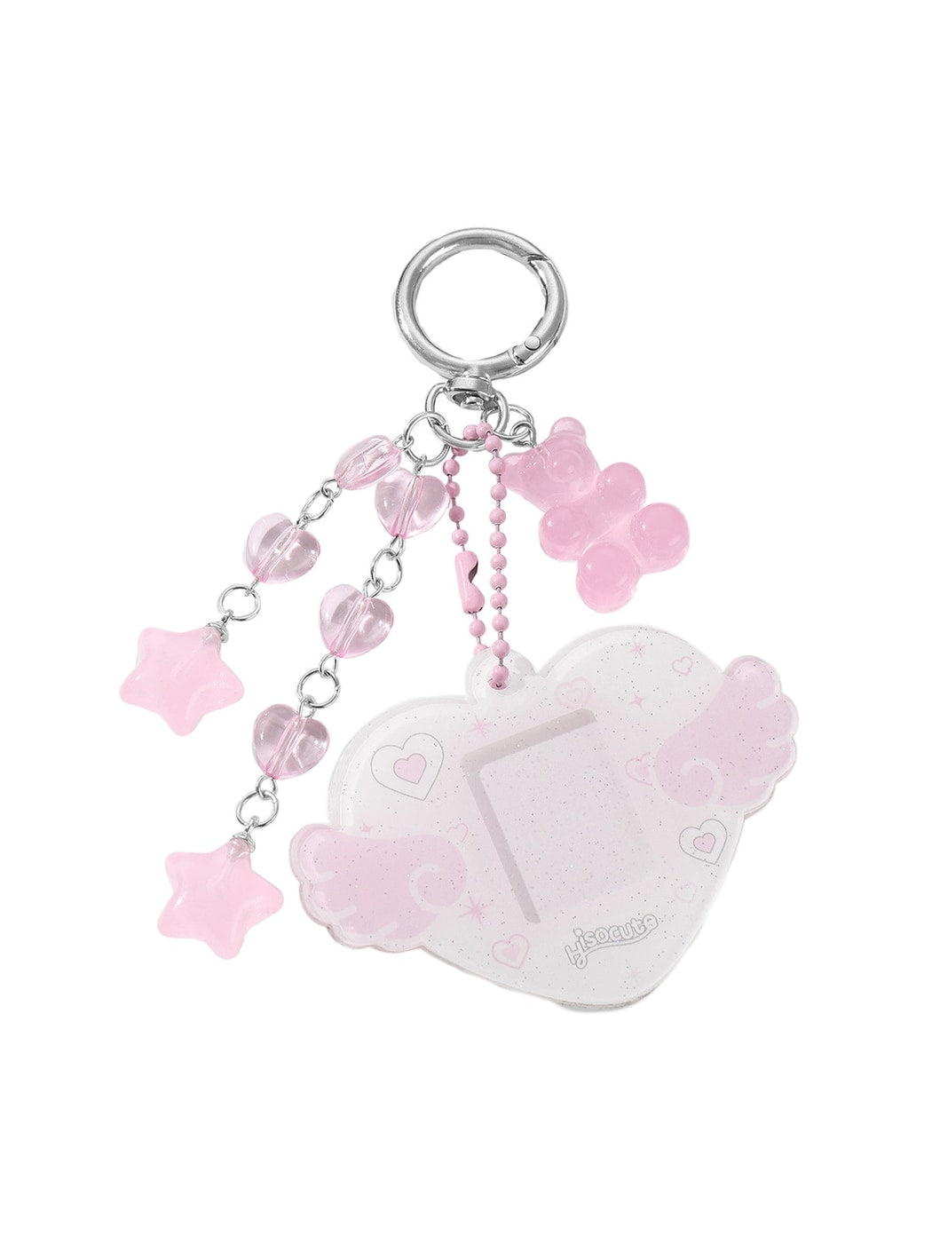 Keypus - Sweet Y2K Heart and Bear Acrylic Keychain