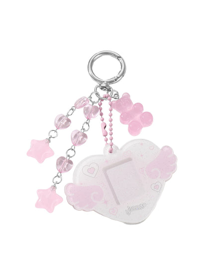 Keypus - Sweet Y2K Heart and Bear Acrylic Keychain