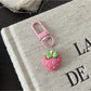 Keypus - Cute Strawberry Fruit Charm Alloy Keychain