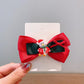 Beau - Christmas Bow Pom Pom Cartoon Hair Accessories