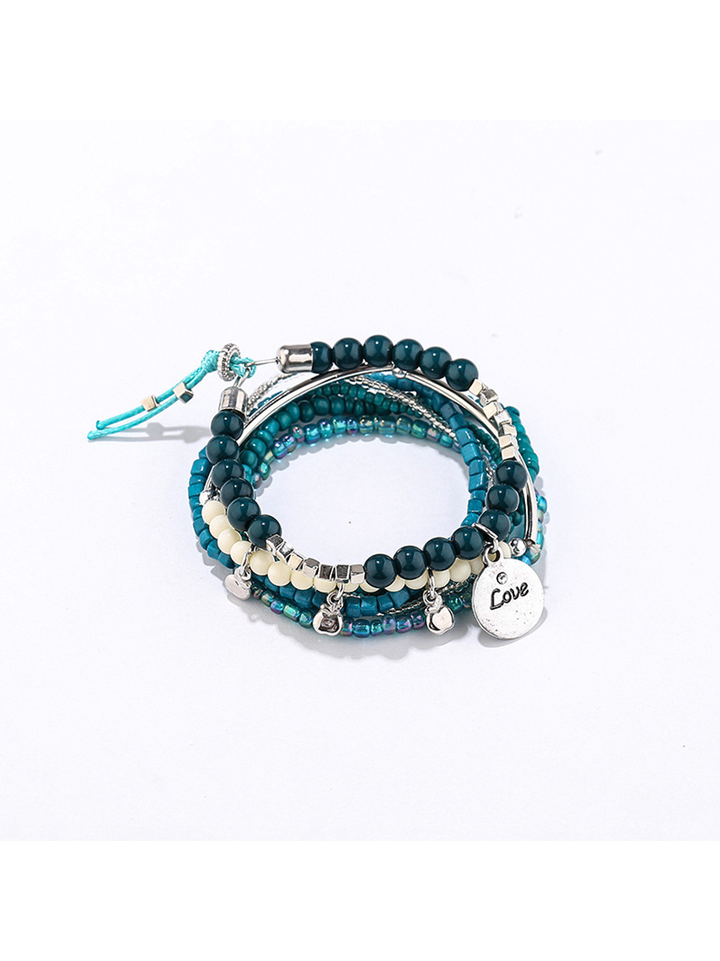 Lovra - Bohemian Layered Beaded Pendant Bracelet