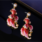Earedge - Vintage Goldfish Enamel Dangle Earrings