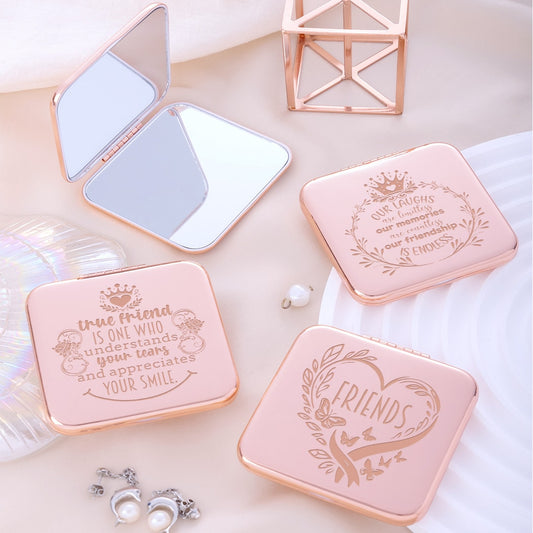 Mirroray - Portable Alloy and Glass Handheld Makeup Mirror