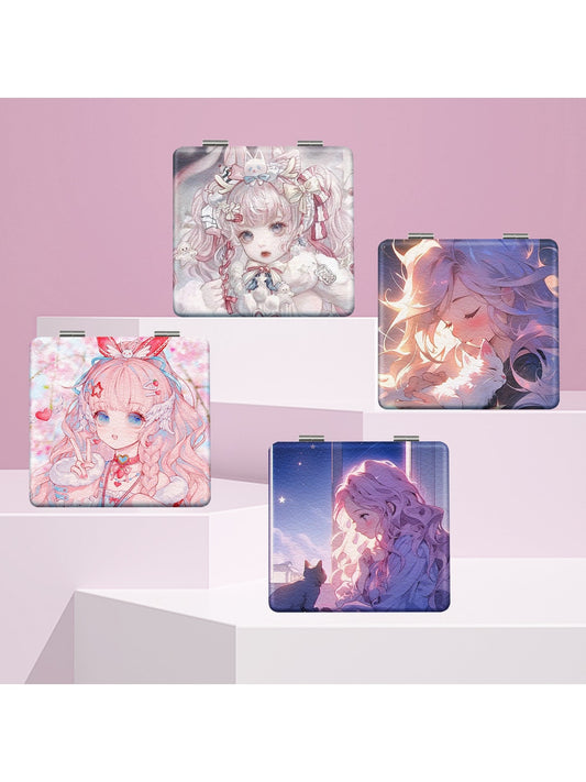 Mirroray - Printed Foldable Portable Makeup Mirror