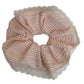 Gifty - Striped Lace-Trimmed Scrunchie