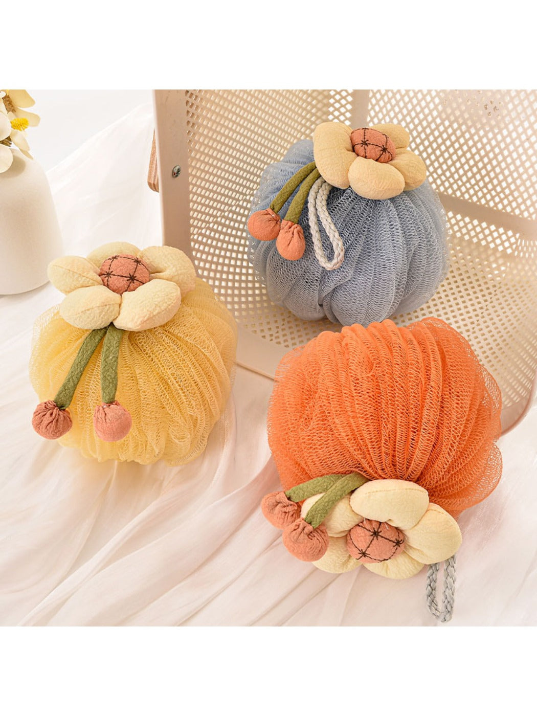 Papo - Cartoon Sun Bath Mesh Puff Soft Foaming Scrub