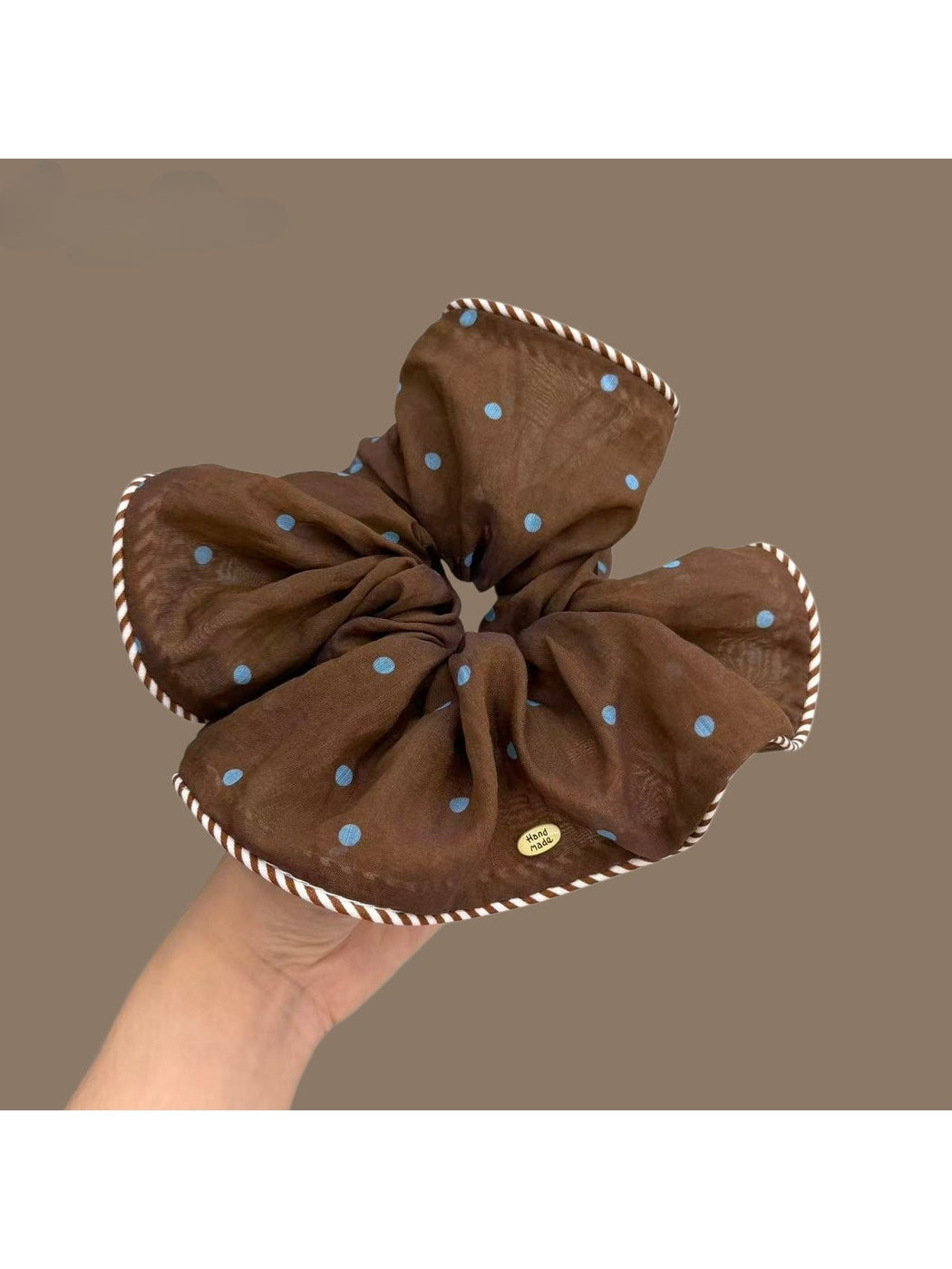 Gifty - Sweet Style Polka Dot Mesh Scrunchie