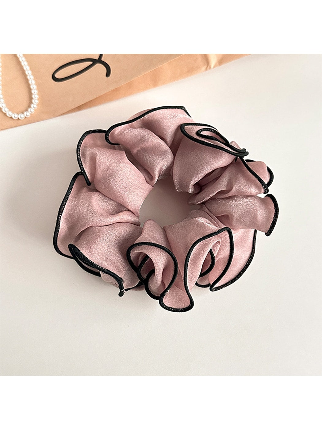 Gifty - Polyester Double Layer Luster Finish Scrunchie