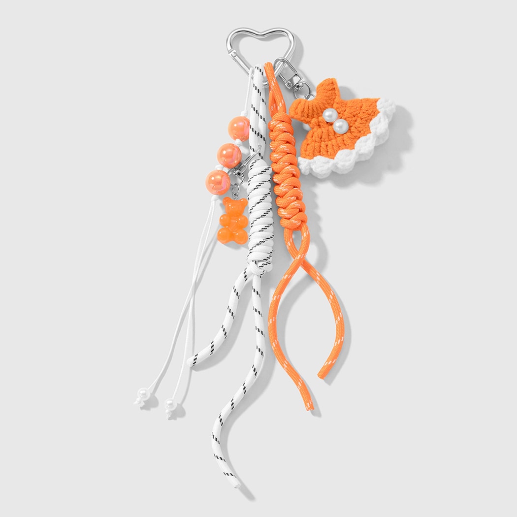 Keypus - Sweet Dress and Bear Design Keychain