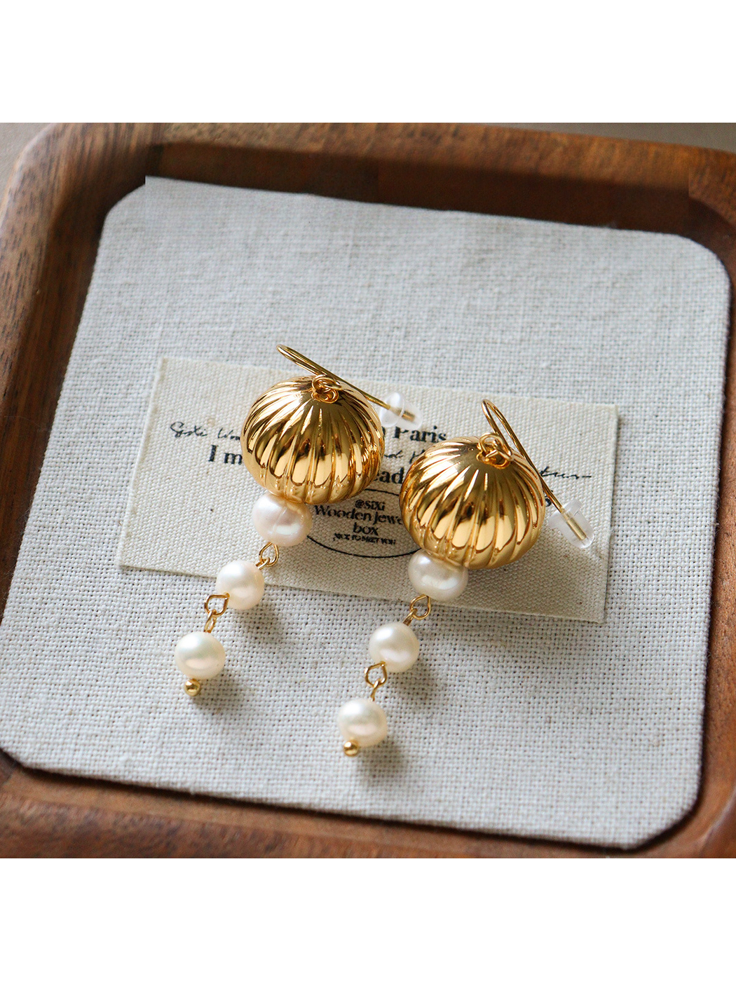 Earedge - Vintage Geometric Drop Detail Stud Earrings