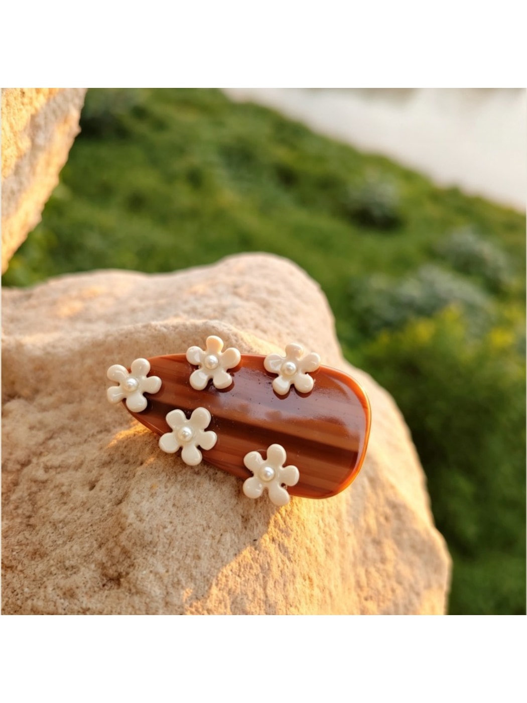 Beau - Acetate Floral Side Styling Hair Clip