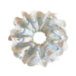 Top view of Gifty floral lace scrunchie showing layered design and floral pattern
