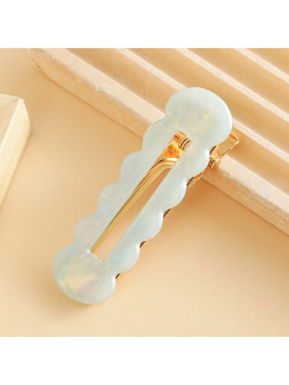 Beau - Colorful Hollowed Out Wave Shaped Hair Clip