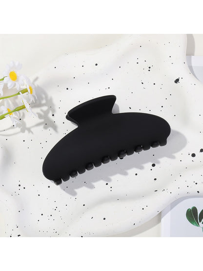 Beau - Matte Plastic Oval Shape Hair Styling Claw Clip