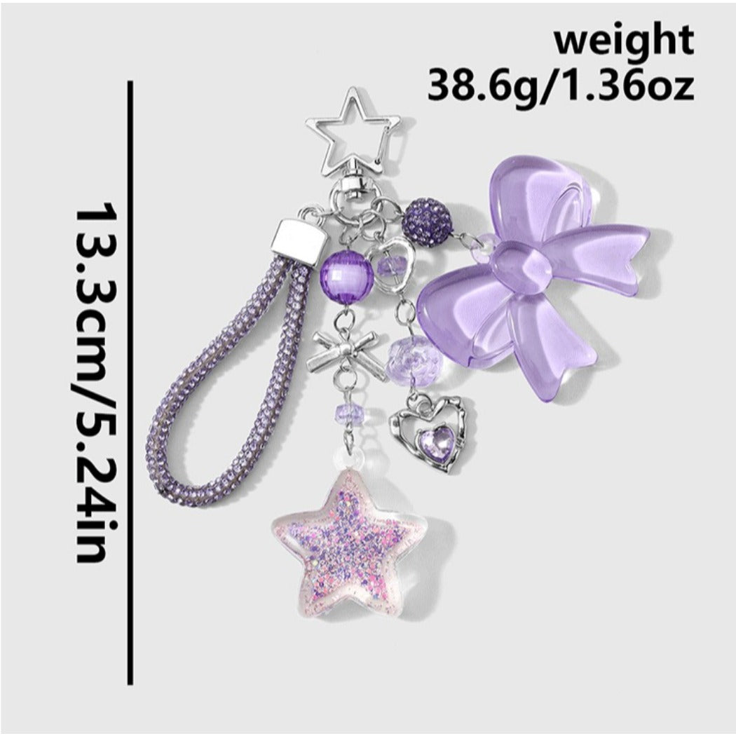 Keypus - Sweet Star and Bow Fashion Keychain