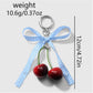 Keypus - Y2K Bow Cherry Bag Charm Keychain Pendant