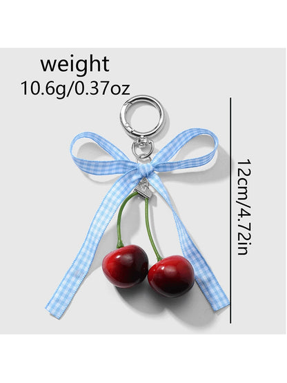 Keypus - Y2K Bow Cherry Bag Charm Keychain Pendant