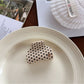 Beau - Simple Polka Dot Half Round Claw Clip