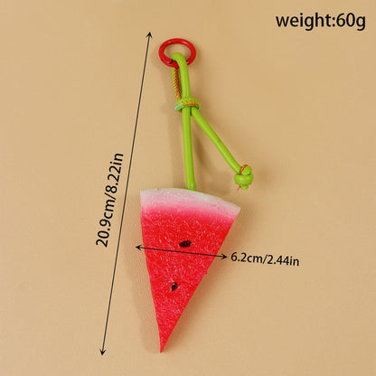 Keypus - Fruit Pendant PU Bag Charm Keychain