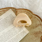 Beau - Semi Round Hollow Acetate Geometric Claw Clip