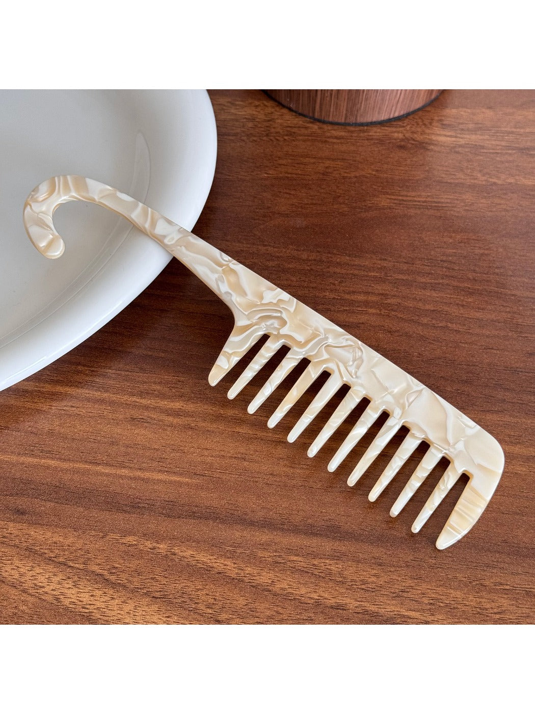 Camerow - Stylish Acetate Long Hair Comb with Hook