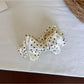 Beau - Polka Dot Bow Ponytail Banana Clip