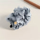 Beau - Bubble Pleated Mesh Flower Bud Banana Clip