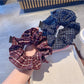 Gifty - Vintage Tartan Pleated Hair Scrunchie
