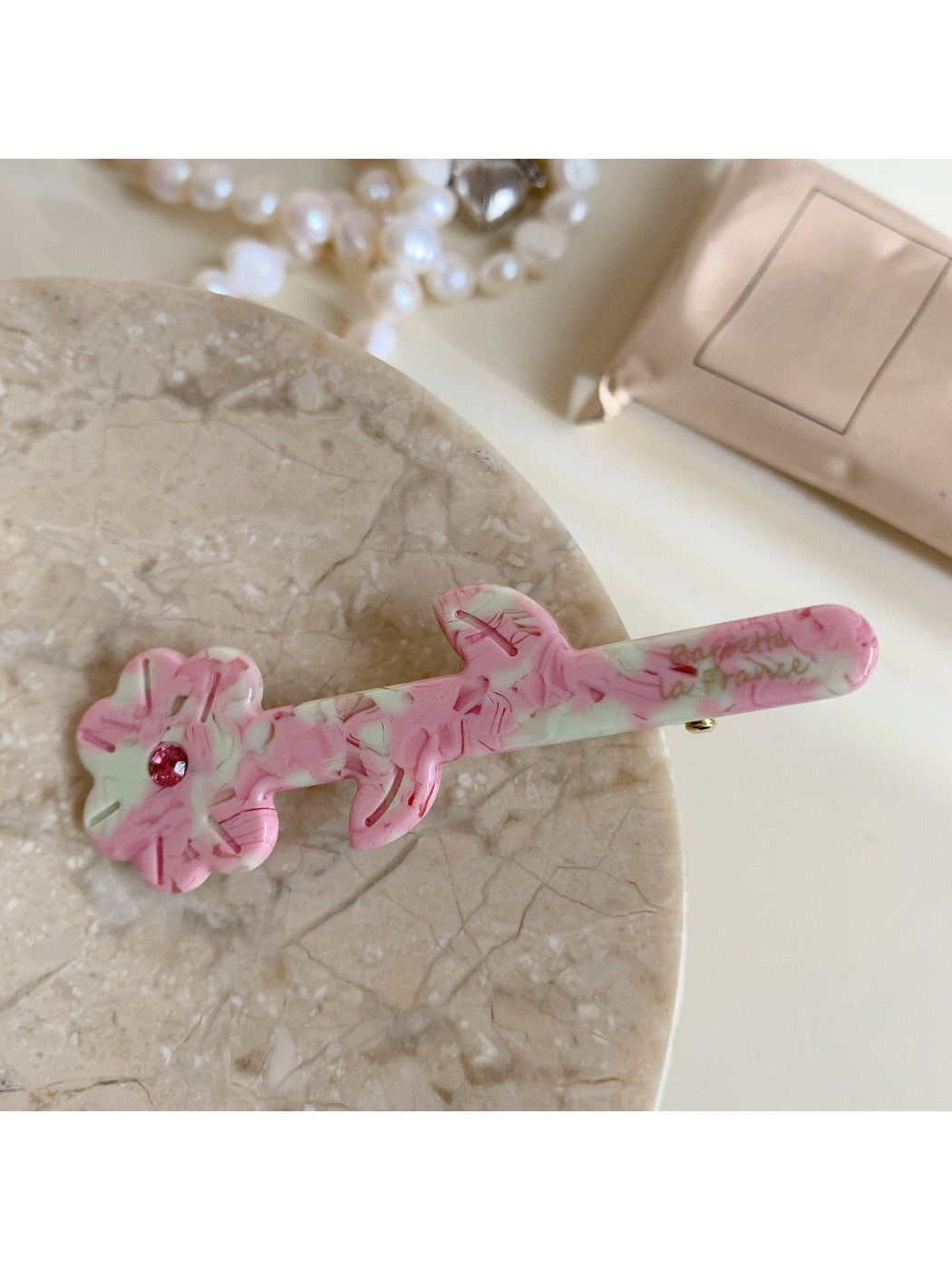 Beau - Simple Floral Acetate Hair Clip