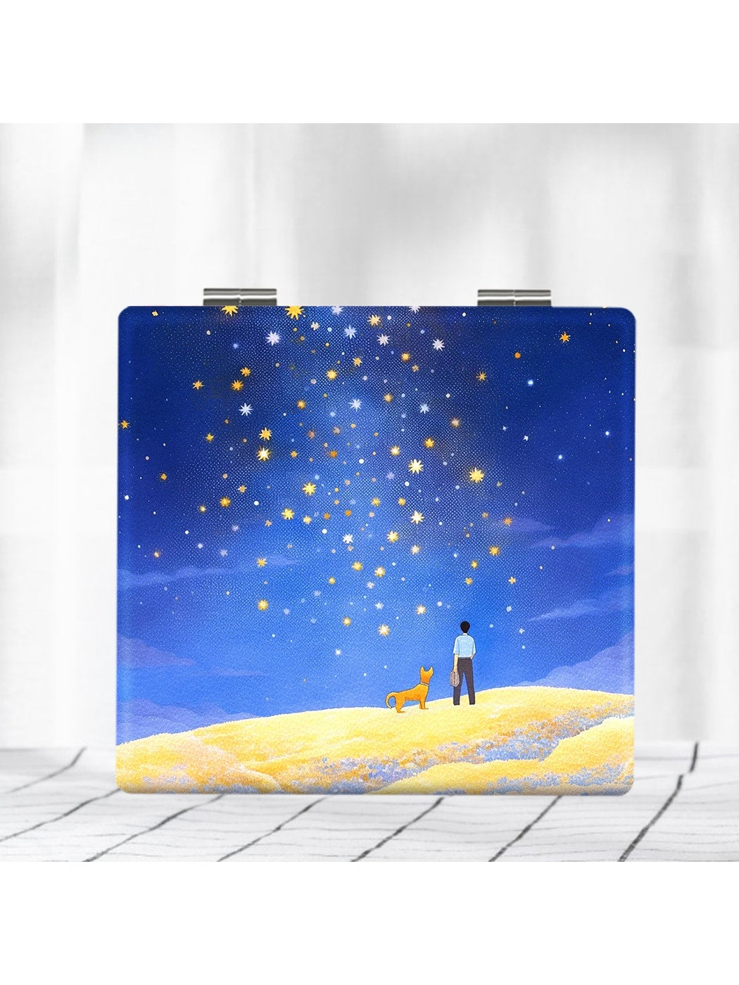 Mirroray - Starry Textured Folding Makeup Mirror