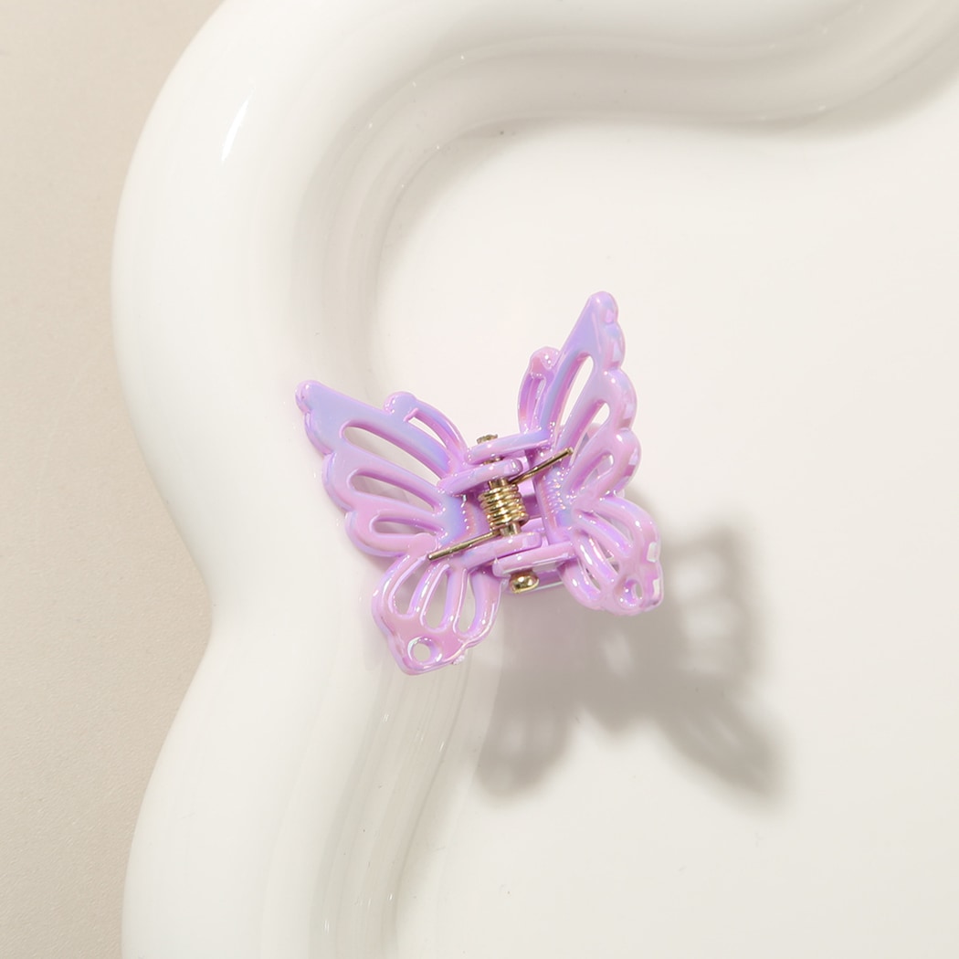 Beau - Openwork Butterfly Alloy Accent Claw Hair Clip