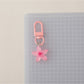 Keypus - Cute Colorful Transparent Flower Shaped Keychain
