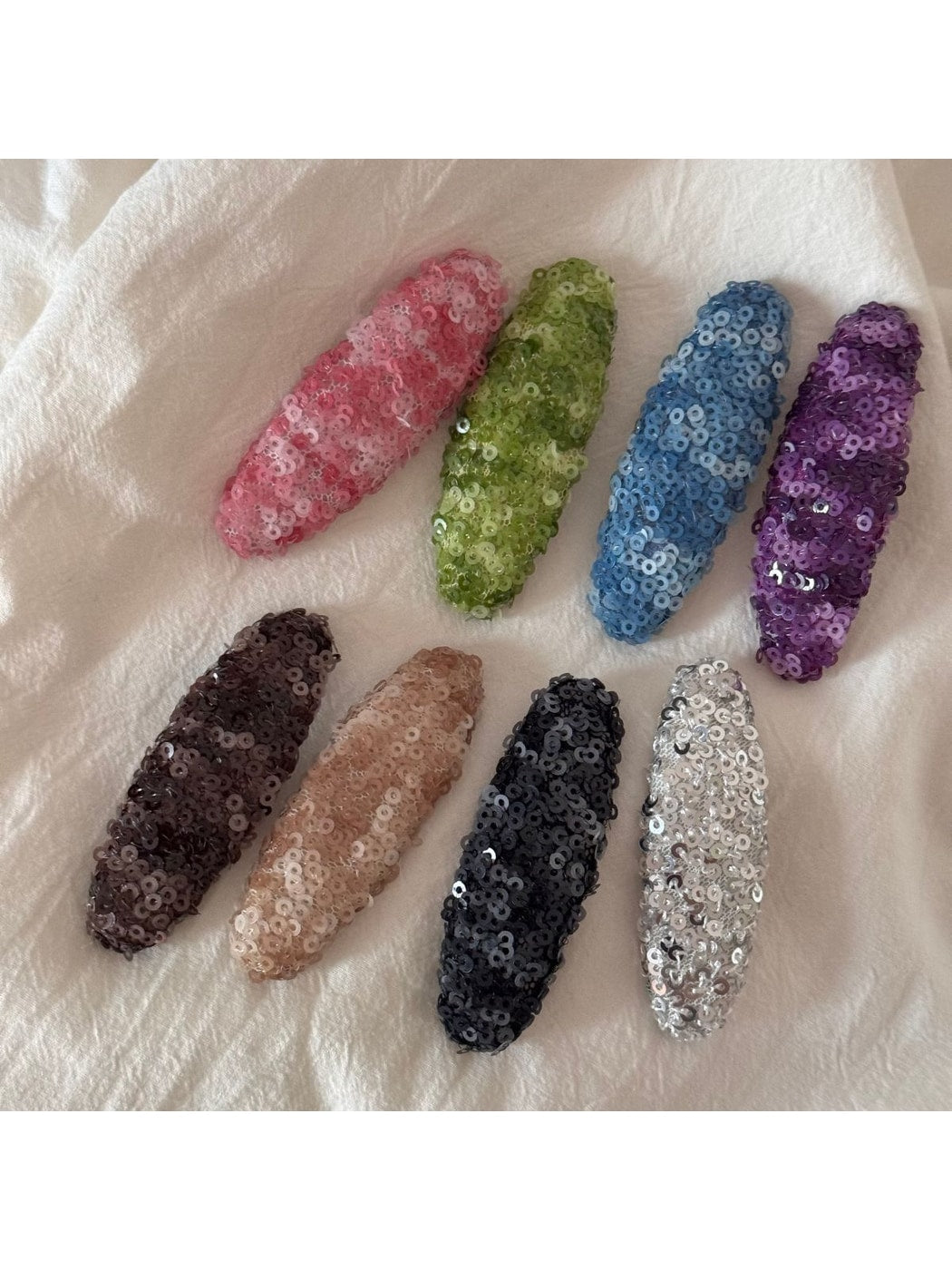 Beau - Irregular Sequin Oval Hair Clip